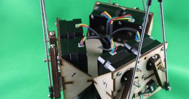 Stewart Plate forme v21 dan roy 3D modèles loisir fabricants RC robotique 6dof simulateur vol Coupe laser robot chose universelle 3d print model - Mito3D