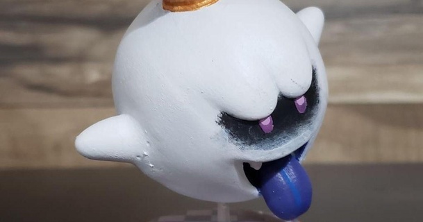 king boo amiibo figure nebulanoob 3D Models Toys & Games Action Figures Statues 3ds book gamecube 3d print model - Mito3D