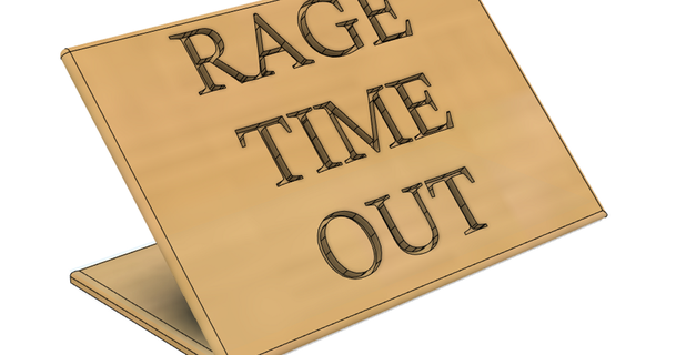 rage time sign theohornsmiley 3D Models Toys & Games Board boardgame games piece 3d print model - Mito3D