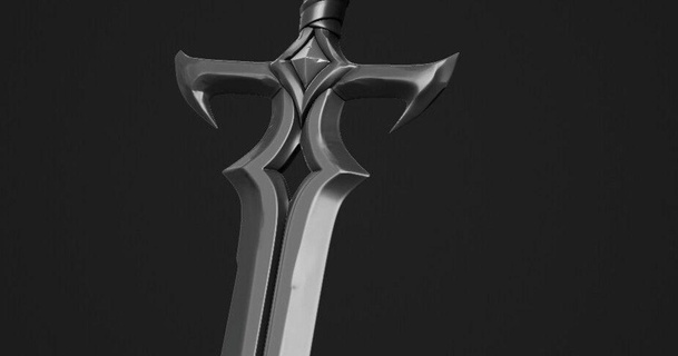 espada arruinado Rey valorante liga leyendas maitrelancelot 3D modelos pasatiempo hacedores ideas Liga Leyendas ruina 3d print model - Mito3D