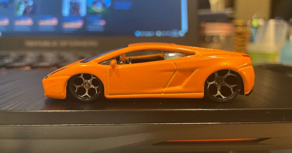 ruote 1 64 Bburago lamborghini gallardo pinguino gigante 3D Modelli giocattoli Giochi veicoli cerchi 3D print model - Mito3D