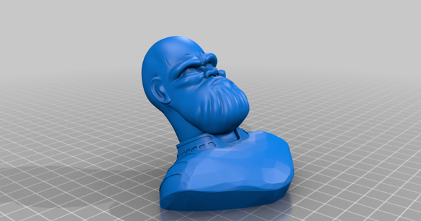 Thanos stilize büst body3d 3D modeller hobi yapımcılar fikirler Şirin eğlence Funko hayret 3d print model - Mito3D