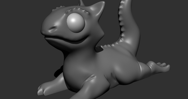 Lil Drago body3d 3D Modelli passatempo creatori idee bambino carina drake prigione 3d print model - Mito3D