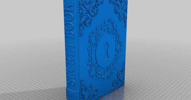 segreto libro body3d 3D Modelli passatempo creatori idee banca scatola titolare supporto i soldi 3d print model - Mito3D