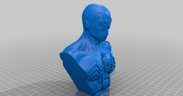 hombre araña envenenado busto body3d 3D modelos pasatiempo hacedores ideas vengadores arte fan maravilla 3d print model - Mito3D