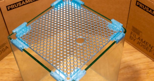 dennerle nano cube 10l lid supports pard 3D Models Household Pets aquarium cover nanocube 3d print model - Mito3D