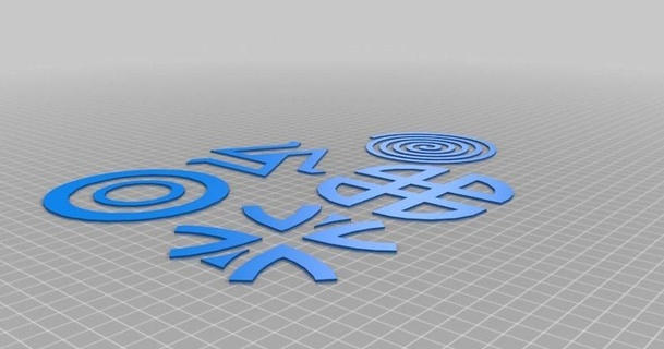 genç Kurt semboller body3d 3D modeller Sanat tasarım 2D tabaklar logolar kan dekor dekorasyon dekoratif ev dekoru 3d print model - Mito3D