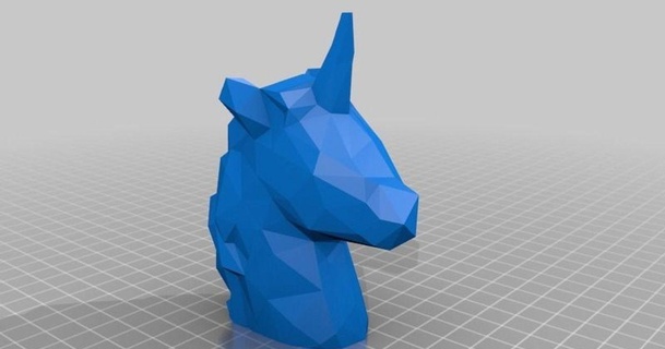 tek boynuzlu at düşük poli Voronoi body3d 3D modeller ev halkı ekipman Mısır licorne 3d print model - Mito3D