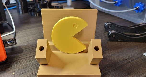 pac kanka kalem posta Kulp destek adam 3D modeller gadget'lar video oyunlar Pacman 3d print model - Mito3D