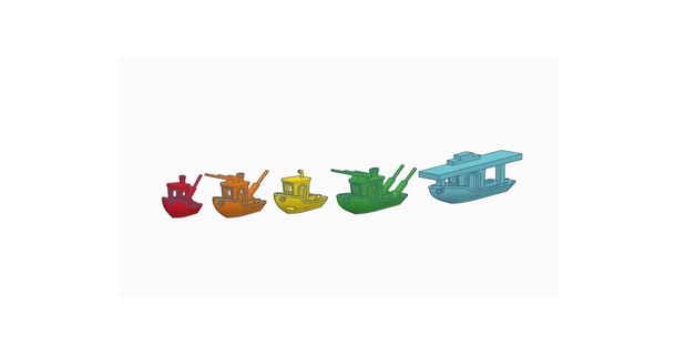 Schlachtschiff Benchy Zeichen Argirob 3D Modelle Spielzeuge Spiele Tafel 3dbenchy Schlacht Schiff 3d print model - Mito3D