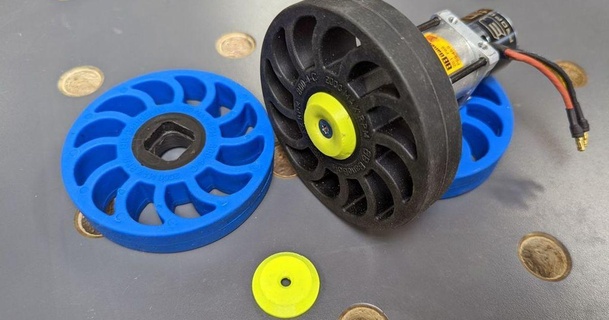 banebots tpu wheel retainer barcode labs 3D Models Hobby & Makers RC Robotics combatrobot gearbox robot thingiverse 3d print model - Mito3D