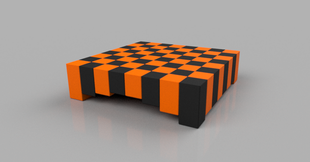 xadrez borda simon 3D modelos brinquedos jogos 3dprintable imprimível 3d print model - Mito3D
