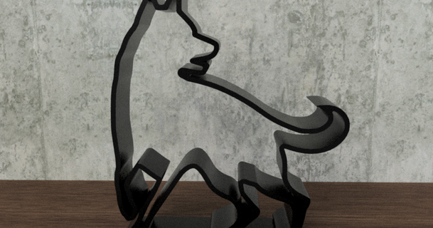 dog statue mcko 3D Models Art & Design Other Designs figurine 3d print model - Mito3D