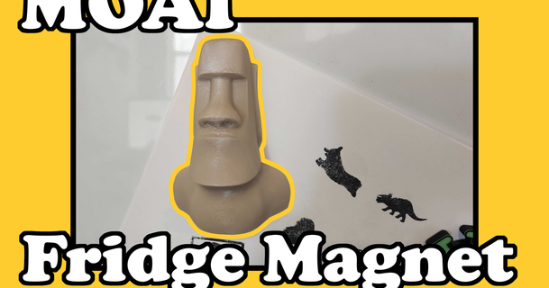 moai frigo aimant iqless 3D modèles Ménage Accueil maison décor réfrigérateur 3d print model - Mito3D