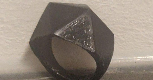 icosahedron ring lukki15  3D Models  Fashion  Women icosahedron ring thingiverse  3d print model - Mito3D
