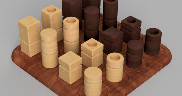 Quarto Tafel Spiel Stücke rhynes 3D Modelle Spielzeuge Spiele Brettspiel Brettspielstück Brettspiele 3d print model - Mito3D