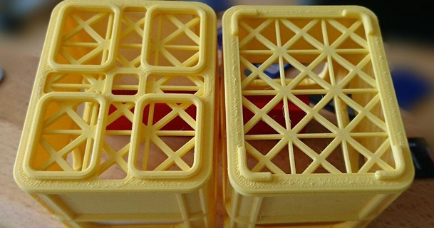 Material reduziert Unterseite stapelbar Bier Kiste Antimaterie 3D Modelle Hobby Macher Veranstalter 3d print model - Mito3D