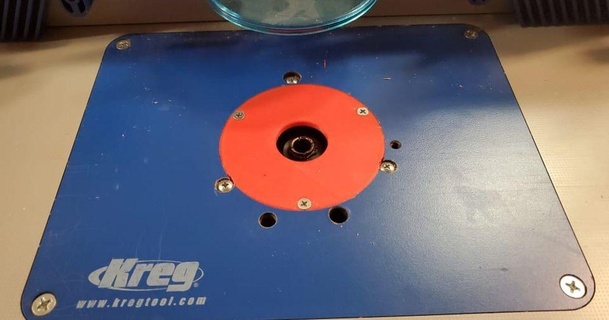 kreg enrutador plato insertar azul 3D modelos pasatiempo hacedores mecánico partes 3d print model - Mito3D