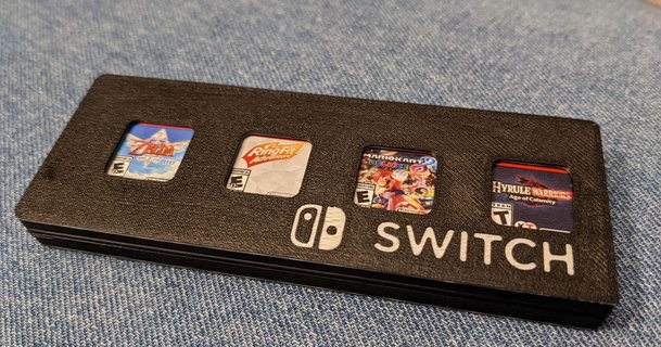 Nintendo Schalter 8 Spiel Fall Mantel Logo sparsamer Papa 3D Modelle Gadgets Video Spiele Patrone 3d print model - Mito3D