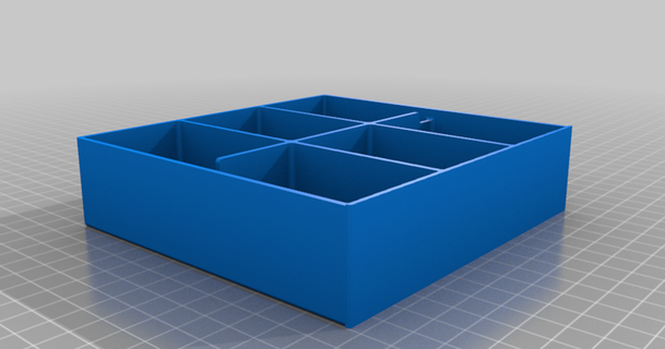 orgainizer 6 compartments bassamanator 3D Models Hobby & Makers Other Ideas organizer thingiverse 3d print model - Mito3D