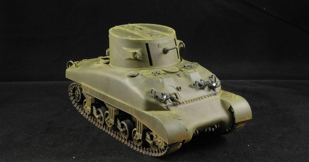 m4a1 sherman cdl k scale s 3D Models Toys & Games Vehicles 35 scalemodel 3d print model - Mito3D