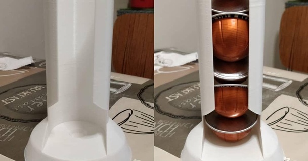 vertuo cápsulas distribuidores Sergei nfc 3D modelos casa cozinha café nespressocápsulas nespressovertuo vagens 3d print model - Mito3D