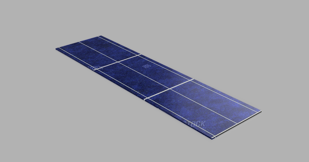 flessibile solare pannello uomo dietro follia 3D Modelli gadget energia verde 3d print model - Mito3D