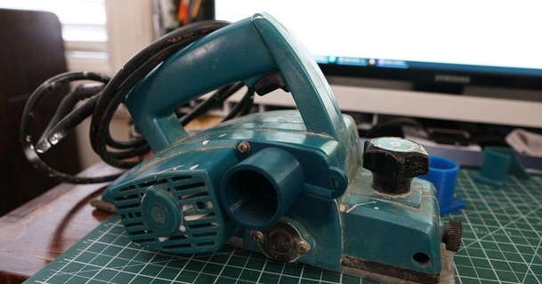 makita 1900b power planer vacuum attachment andrew w 3D Models Hobby & Makers Tools thingiverse 3d print model - Mito3D