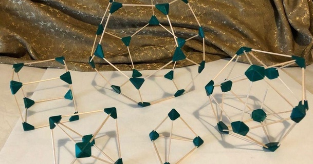 polyhedron connectors jmckeand 3D Models Art & Design Sculptures 3dgeometry geometry math model thingiverse 3d print model - Mito3D