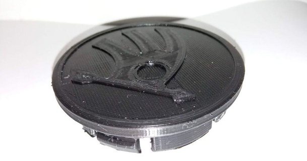 skoda wheel tyre centre caps zredy 3D Models Hobby & Makers Automotive centercap hub thingiverse 3d print model - Mito3D