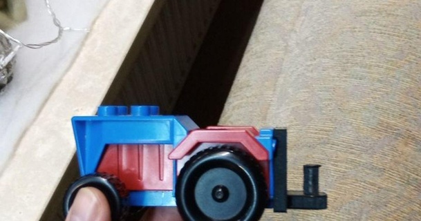 duplo tractor repair part syrez 3D Models Toys & Games Vehicles anhaengerkupplung bulldog coupling 3d print model - Mito3D