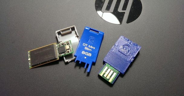 Kingston dt mini svelte 8gb remplacement USB Cas gaine enigma644 3D modèles gadgets ordinateurs personnalisateur kingstonusbkey chose universelle 3d print model - Mito3D