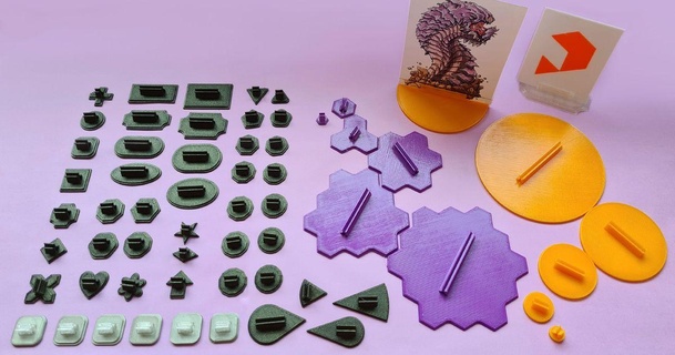 3000+ simbólico soportes Javier faraudo 3D modelos juguetes juegos tablero tarjeta cartulina cartónmini dnd 3d print model - Mito3D