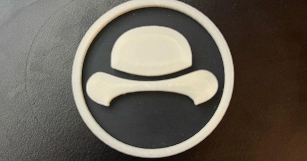 caballero salado logo simbólico 3D modelos Arte diseño 2D platos logos 3d print model - Mito3D