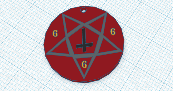 satanic token krausz1994 3D Models Toys & Games Board 3d print model - Mito3D