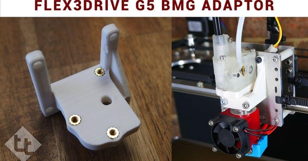 flex3drive g5 Bondtech bmg e3d v6 Adapter Teachingtech 3D Modelle Drucker Upgrades bondtechbmg seckit thingiverse 3d print model - Mito3D