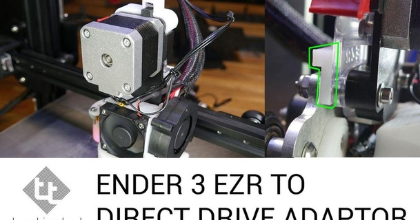 Ender 3 Direkte Fahrt Extruder ezr Adapter Teachingtech 3D Modelle Drucker Upgrades dde3 thingiverse 3d print model - Mito3D