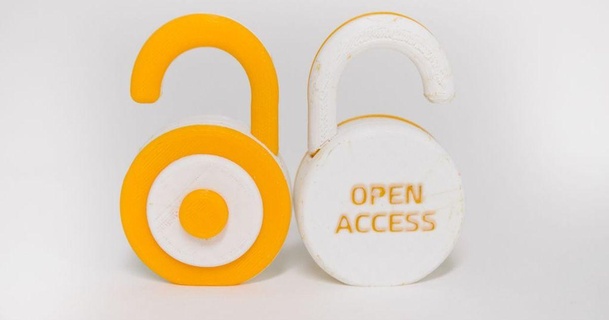 open access logo sjpiper145 3D Models Art & Design 2D Plates Logos dualextrusion lock source 3d print model - Mito3D
