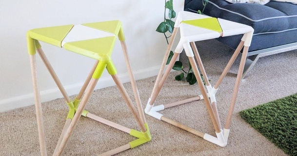 geometric lifesize stool sjpiper145 3D Models Household Home Decor assembly furniture 3d print model - Mito3D