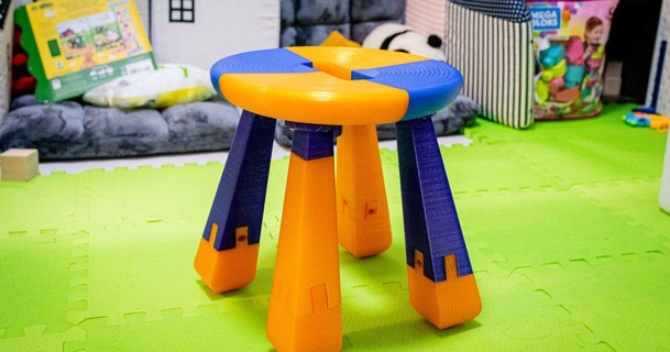bebe Schemel brent Bauern 3D Modelle Haushalt Leben Zimmer Möbel Ikea Mammut 3d print model - Mito3D