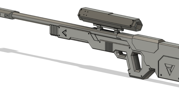 cyberpunk themed sniper lucas verstege 3D Models Costumes & Accessories Props game 3d print model - Mito3D