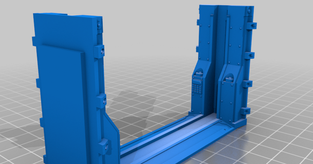 necromunda doble puerta velcro74 3D modelos juguetes juegos thingiverse 3d print model - Mito3D