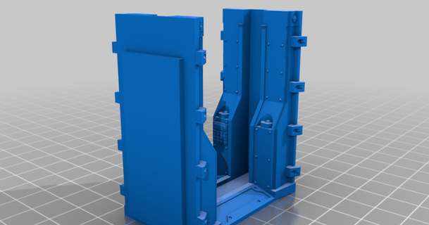 necromunda estrecho puerta velcro74 3D modelos juguetes juegos thingiverse 3d print model - Mito3D