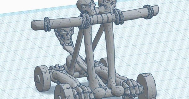 Morto vivo catapulta velcro74 3D modelos brinquedos jogos thingiverse 3d print model - Mito3D