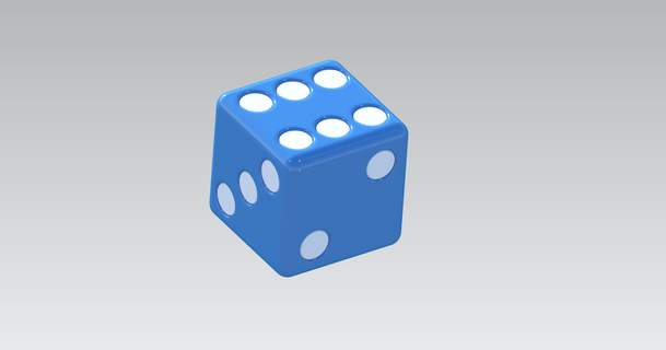 6 jogando cubo jas 3D modelos brinquedos jogos borda 3d print model - Mito3D