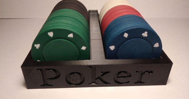 poker jeton ayakta durmak Martin 3D modeller oyuncaklar oyunlar 3d print model - Mito3D