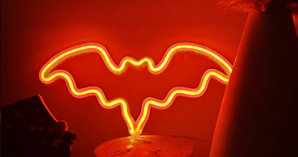 neon sign bat nomana 3D Models Art & Design Wall-mounted 3d print model - Mito3D