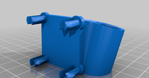 Steckbrett Filzstift Halter Unterstützung passen 1 Zoll Quadrat Loqka 3D Modelle Hobby Macher Werkzeuge Stecktafelhalter Remix thingiverse 3d print model - Mito3D