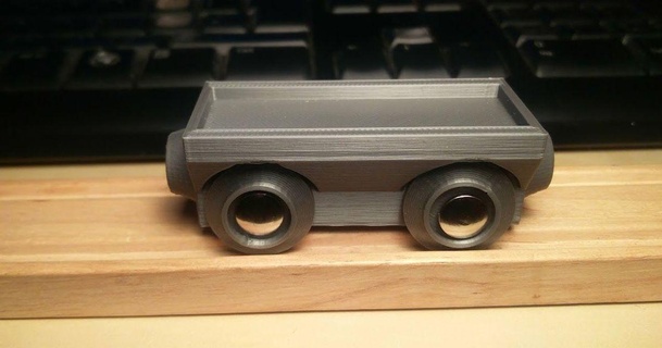 cargaison camion bois trains châssis habite 3D modèles jouets Jeux Véhicules grue grincheux train gênant 3d print model - Mito3D