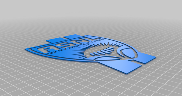 asnl logo youpak 3D Modelli arte design 2D piatti loghi nancy thingiverse 3d print model - Mito3D
